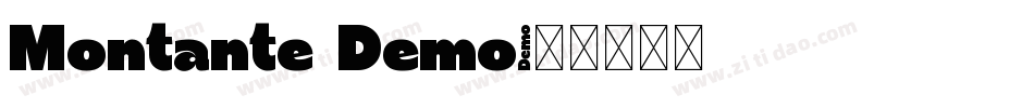 Montante Demo字体转换